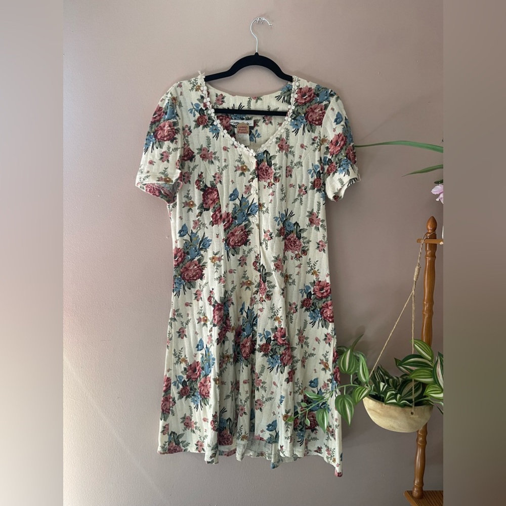 Vintage Floral Mini Dress